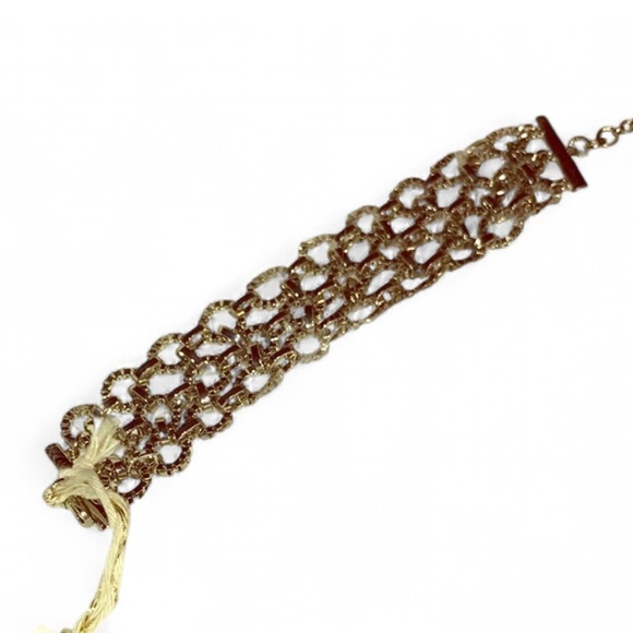 Silver chain link Jessica Simpson bracelet - Picture 1 of 4
